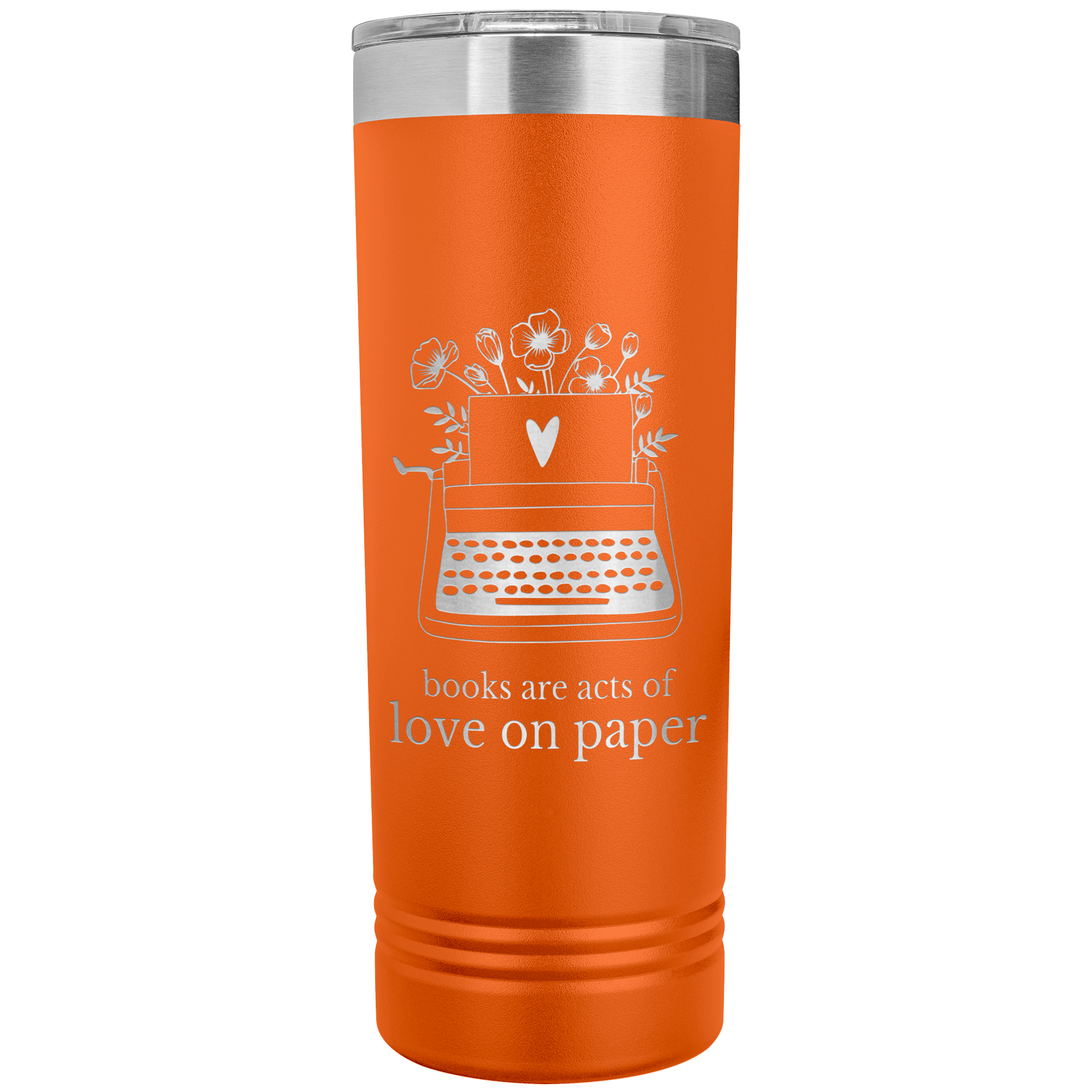 Books_Are_Love_on_Paper_22_oz_Etched_Tr_Orange_Mockup.png