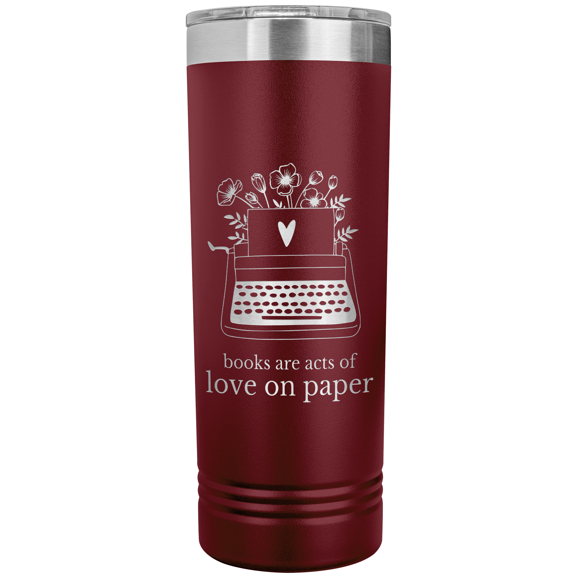 Books_Are_Love_on_Paper_22_oz_Etched_Tr_Maroon_Mockup.png