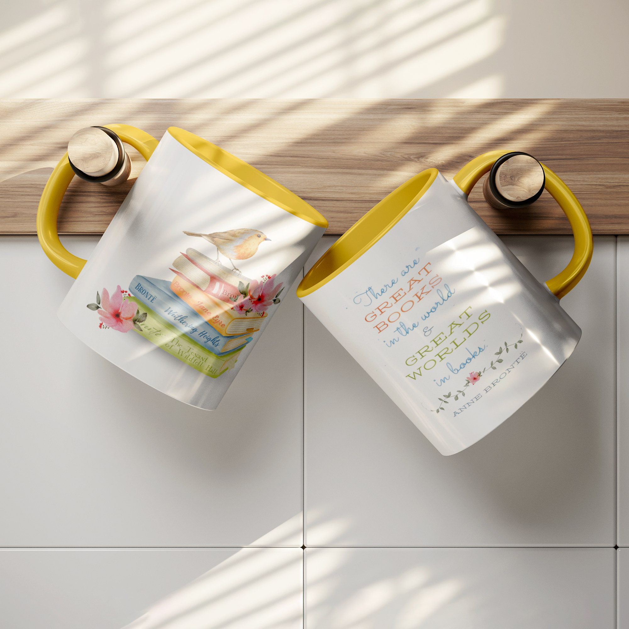 Bronte_Sisters_11oz_Yellow_Accent_Mug_Hanging_Mugs_Mockup.png