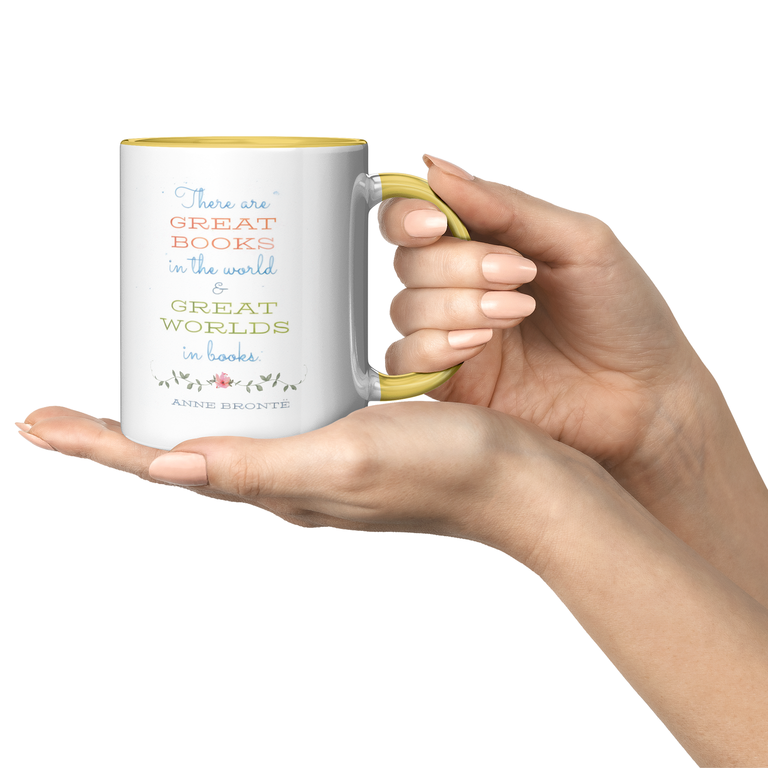 Bronte_Sisters_11oz_Yellow_Accent_Mug_Presentation_Mockup.png