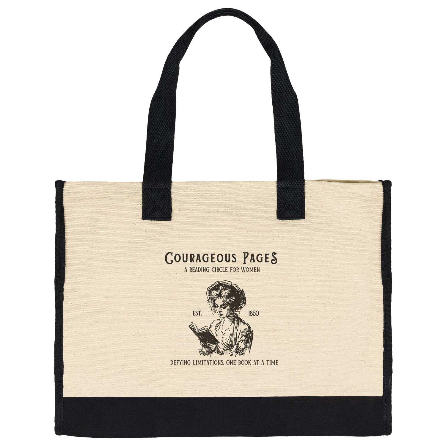 Courageous_Pages_Cotton_Tote_Bag_PremiumTote_MainFlat_Mockup.png