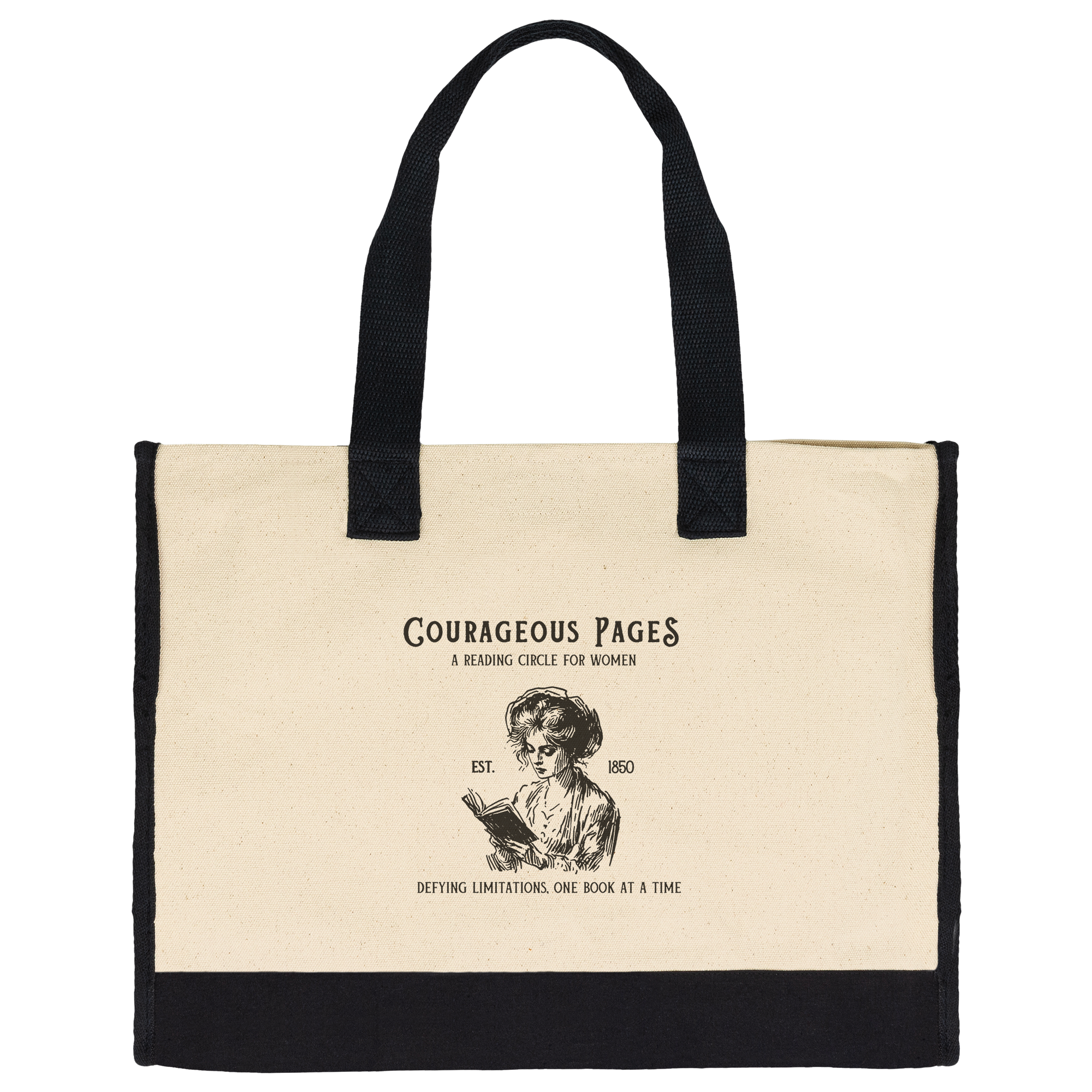 Courageous_Pages_Cotton_Tote_Bag_PremiumTote_MainFlat_Mockup.png