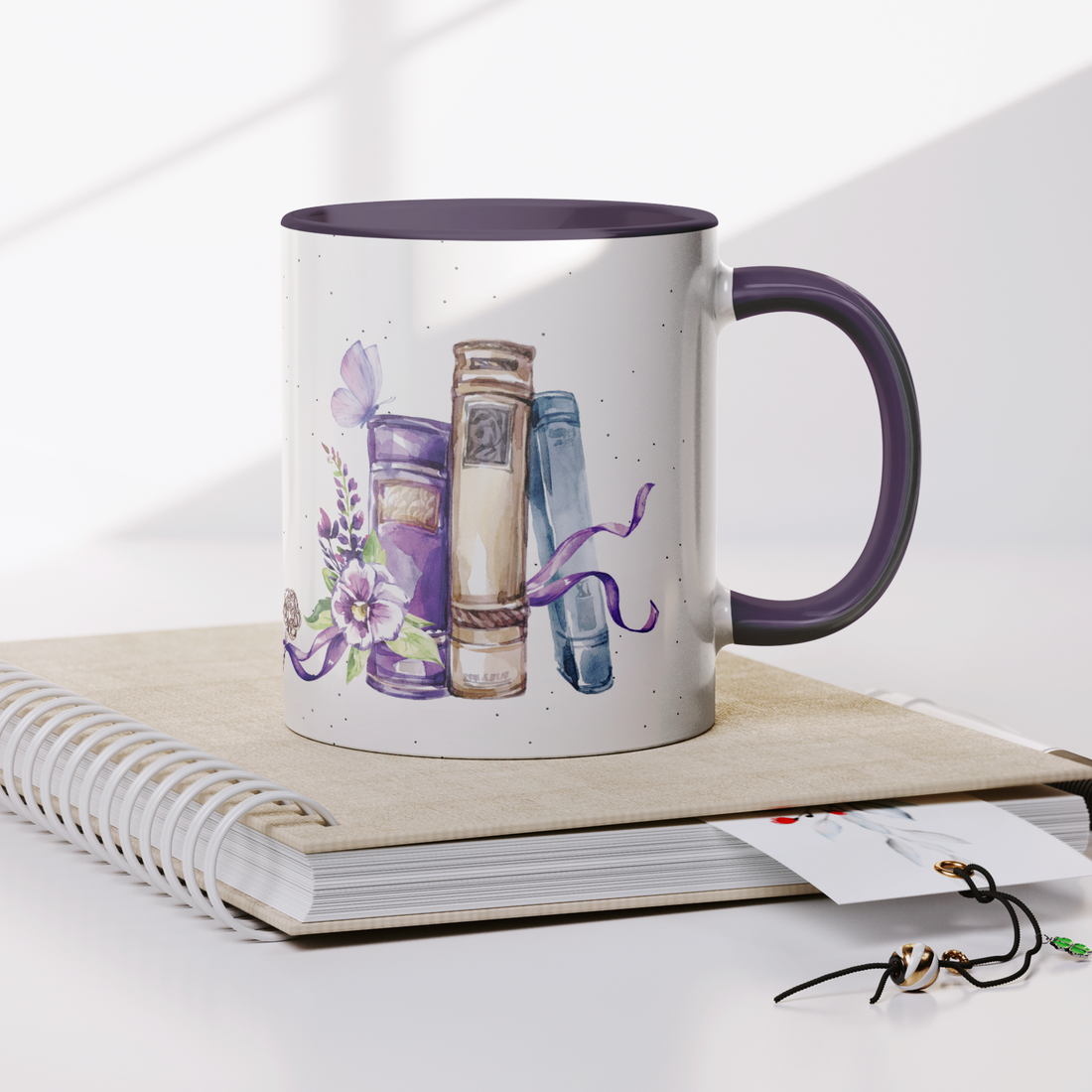 Secret_Garden_11_oz_Purple_Accent_Mug_Notebook_Mockup.png
