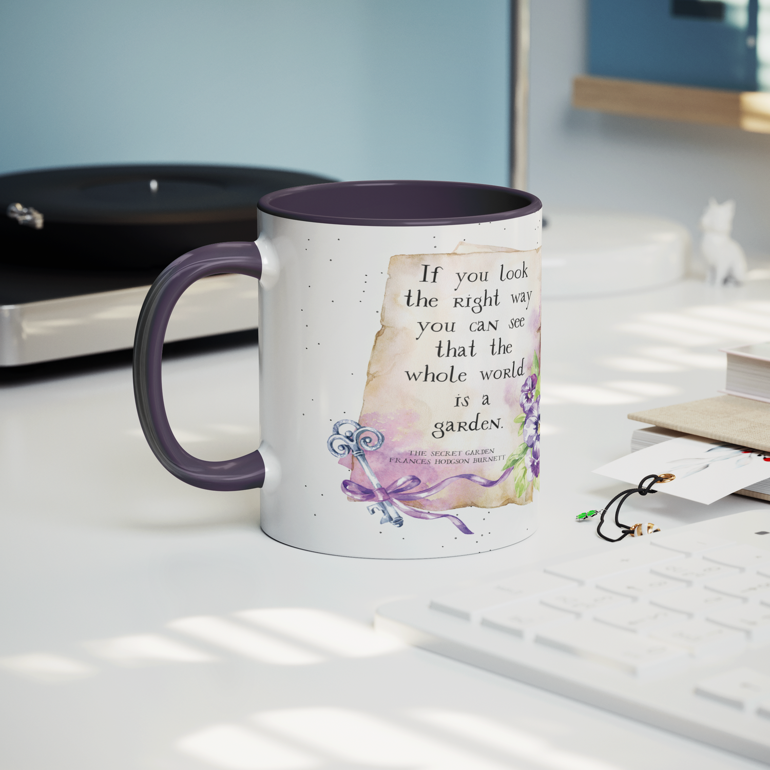 Secret_Garden_11_oz_Purple_Accent_Mug_Record_Player_Mockup.png