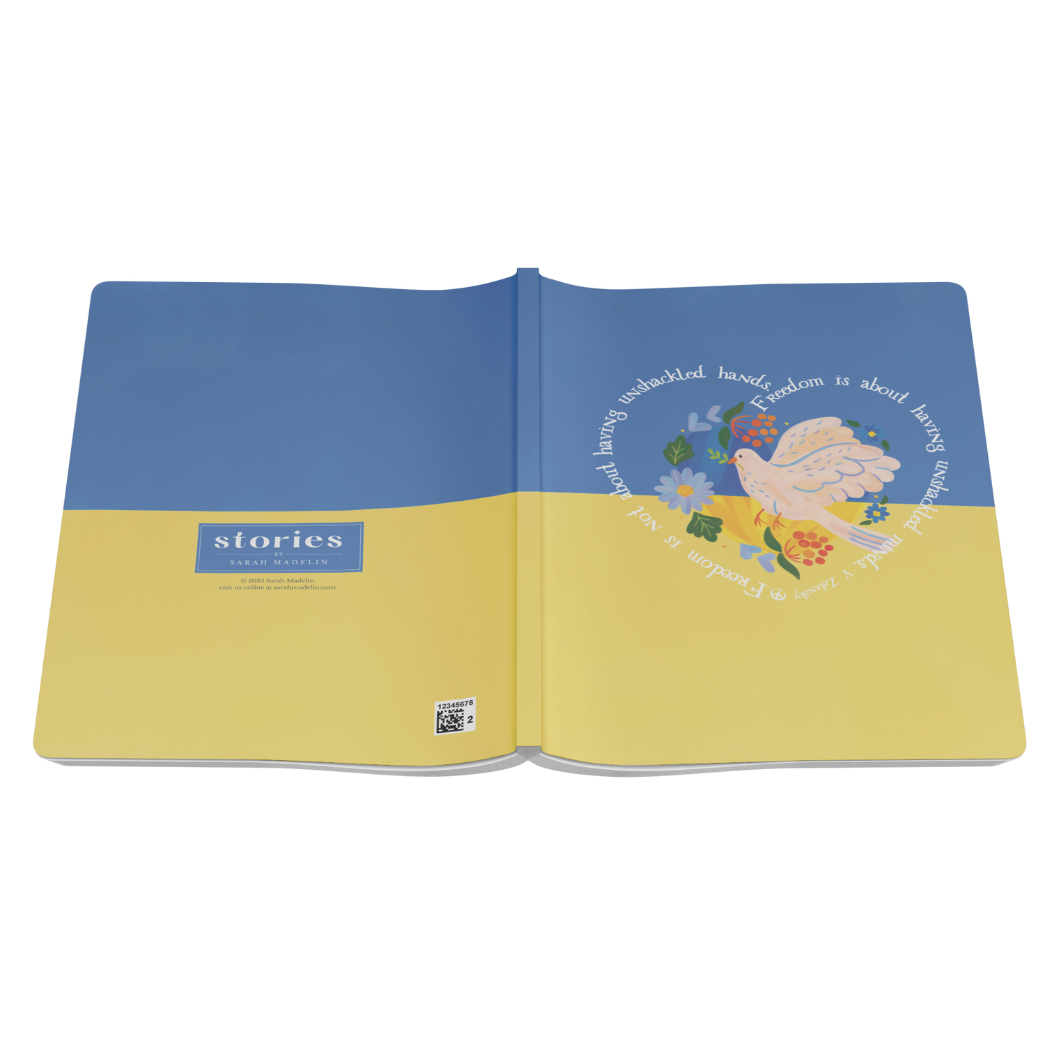 Slava_Ukraini_Softcover_Notebook_All_Pr_Open_Cover_Flat_Mockup.png