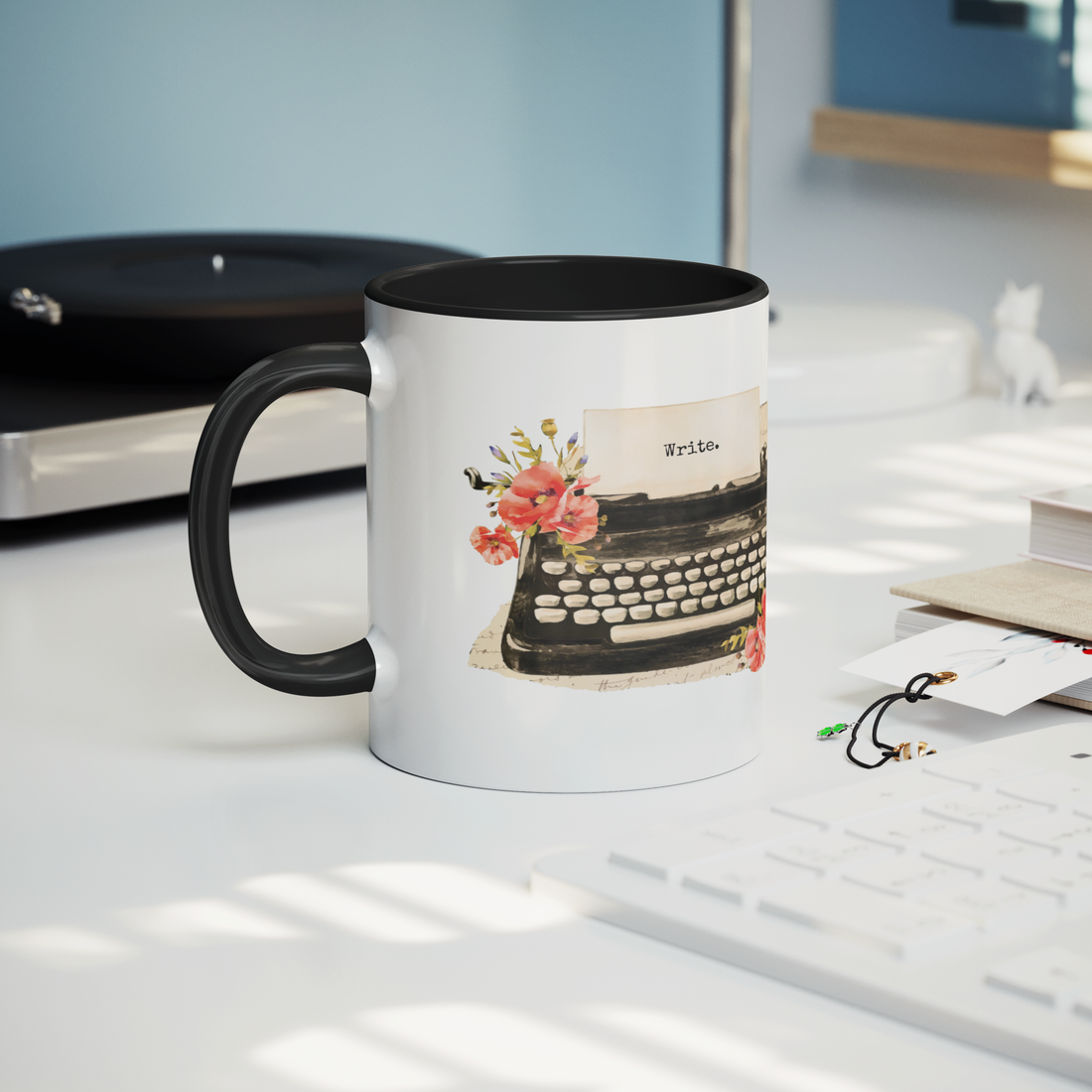 Write_Vintage_Typewriter_Mug_Mug_Lifestyle_Record_Player_Mockup.png